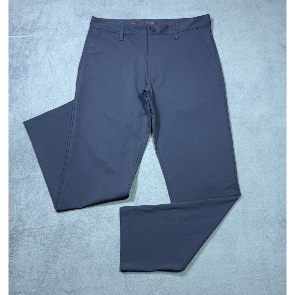 Rhone Commuter Pants Mens 30x29 Blue-Gray Performance Stretch Chino Golf Dadcore